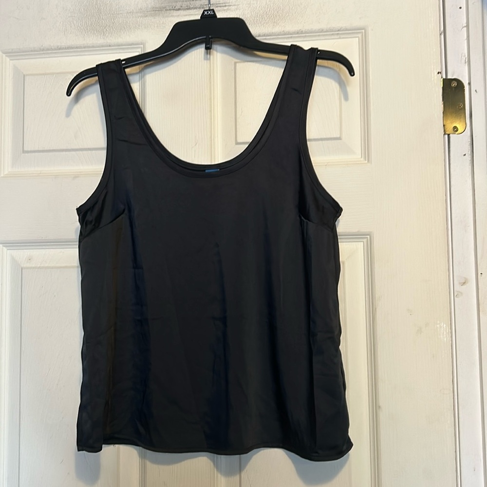 Old Navy Satin Blouse Size Small Black